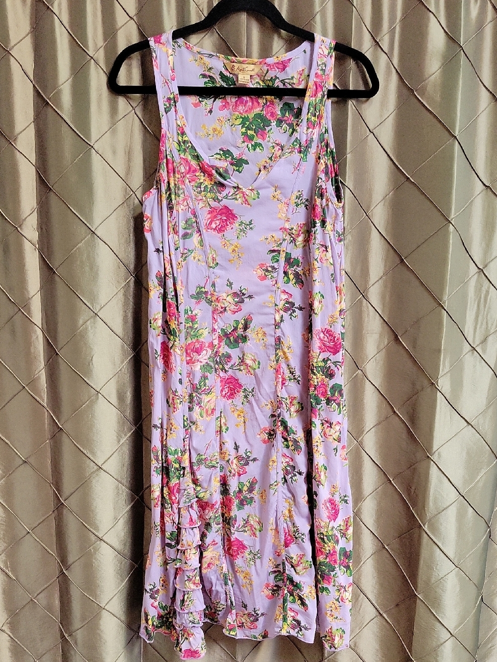 EUC- Vintage April Cornell Sleeveless Floral Sundress